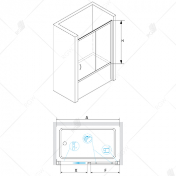 Шторка на ванну RGW SCREENS SC-62 01116215-11 150 см. Фото