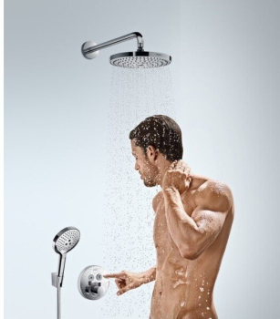 Верхний душ Hansgrohe Raindance Select 2jet белый/хром 26466400. Фото