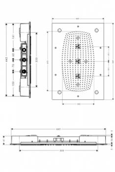 Верхний душ (тарелка) HANSGROHE Raidance Rainmaker 28418000. Фото