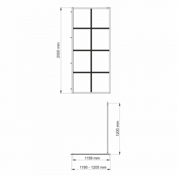 Душевая перегородка WASSERKRAFT Glan 120х200 66W40