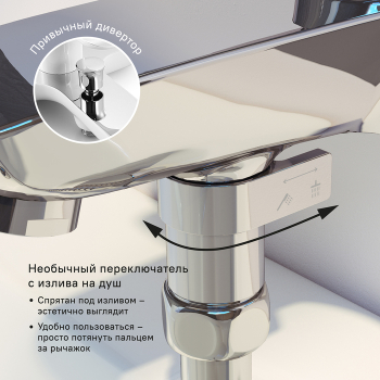 Смеситель для ванны Rocket IDDIS ROCSB00i02WA Смеситель для ванны Rocket IDDIS ROCSB00i02WA. Фото