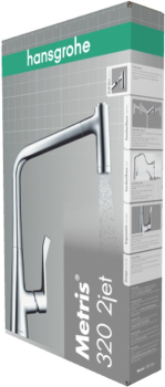 Смеситель для кухни Hansgrohe Metris хром 14820000 Смеситель для кухни Hansgrohe Metris хром 14820000. Фото