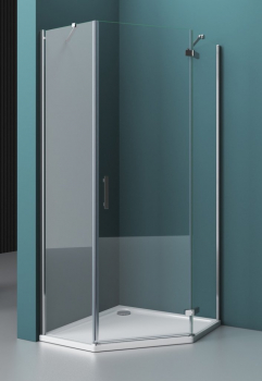 Душевой угол BELBAGNO KRAFT-P-1-100-C-Cr-R. Фото