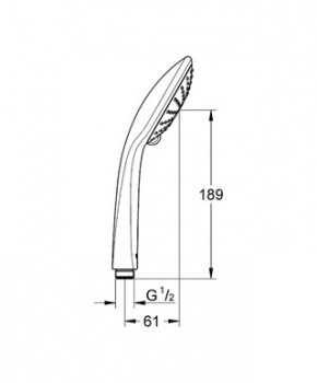 Ручной душ GROHE Euphoria Pure 27223000. Фото