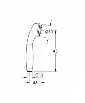 Ручной душ GROHE Sinfonia 28952IG0. Фото