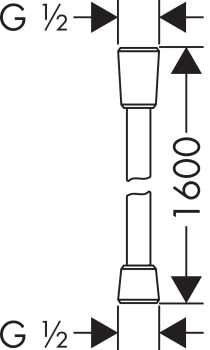 Душевой шланг Hansgrohe Isiflex 160 см. 28276140, шлиф. бронза. Фото