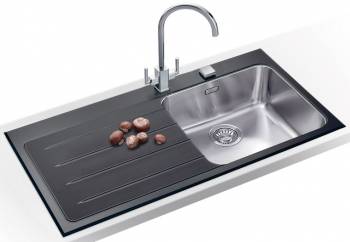 Кухонная мойка FRANKE Epos EOV 611 L черный 101.0150.350. Фото