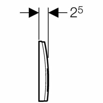Смывная клавиша GEBERIT Delta 50 115.135.46.1. Фото