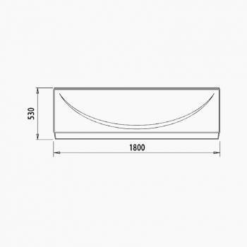 Панель фронтальная для ванны IDDIS 180 002 универсальная 002180Ui93. Фото