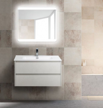 Тумба под раковину подвесная BELBAGNO KRAFT-800-2C-SO-BO Bianco Opaco. Фото