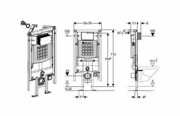 Монтажный элемент GEBERIT Duofix UP320 111.390.00.5. Фото