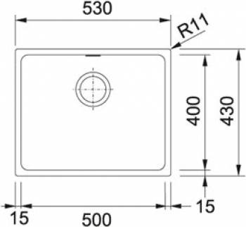 Кухонная мойка FRANKE Kubus KBG 210-53 белый 135.0339.243. Фото