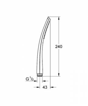 Ручной душ GROHE Ondus 27184LS0. Фото