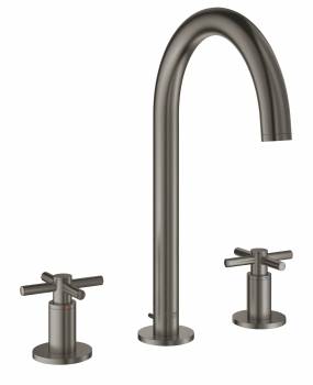 GROHE 20008AL3 Atrio New Смеситель двухвентильный для раковины на 3 отверстия, монтаж на бортик, крестобразная ручка, размер M. Фото