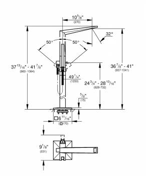 GROHE 23119000 Allure Brilliant Смеситель для ванны. Фото