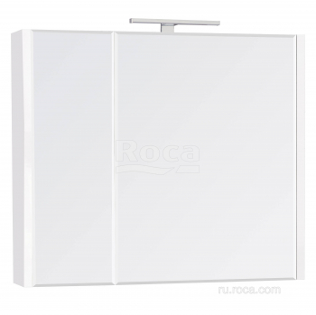 Зеркальный шкаф ROCA Etna 80 белый глянец 857304806. Фото