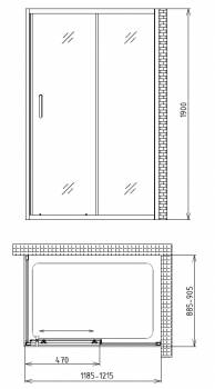 Душевой уголок Gemy Victoria S30131A-A2. Фото