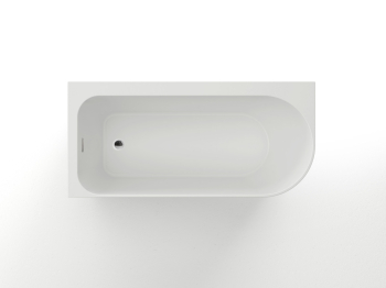 Ванна акриловая Azario LUTON 1700x800x580 пристенная, в комплекте с сифоном и металлической рамой, левая, белая LUT17080 L. Фото