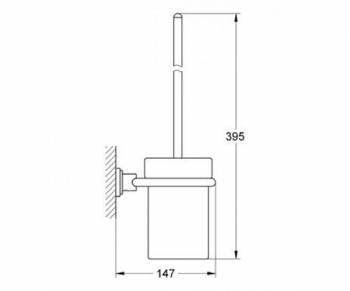 Туалетный ёршик GROHE Atrio 40314000 для ванной комнаты. Фото