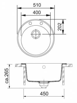 Кухонная мойка FRANKE Ronda ROG 610-41 миндаль 114.0313.324. Фото