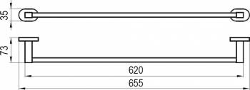 Полотенцедержатель RAVAK 66 см CR 310.00 X07P192 для ванной комнаты. Фото