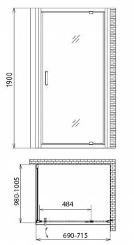 Душевой уголок GEMY Sunny Bay S28130-A100. Фото