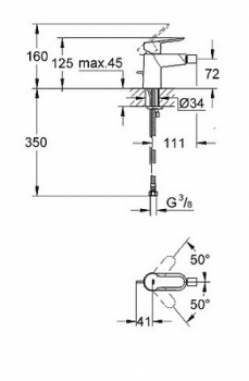 Смеситель для биде GROHE BauEdge 23331000. Фото