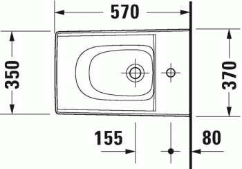 Биде подвесное DURAVIT VIU 2292150000. Фото