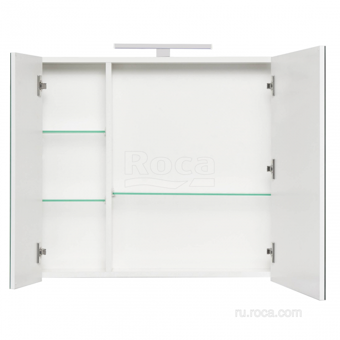 Зеркальный шкаф ROCA Etna 80 белый глянец 857304806. Фото