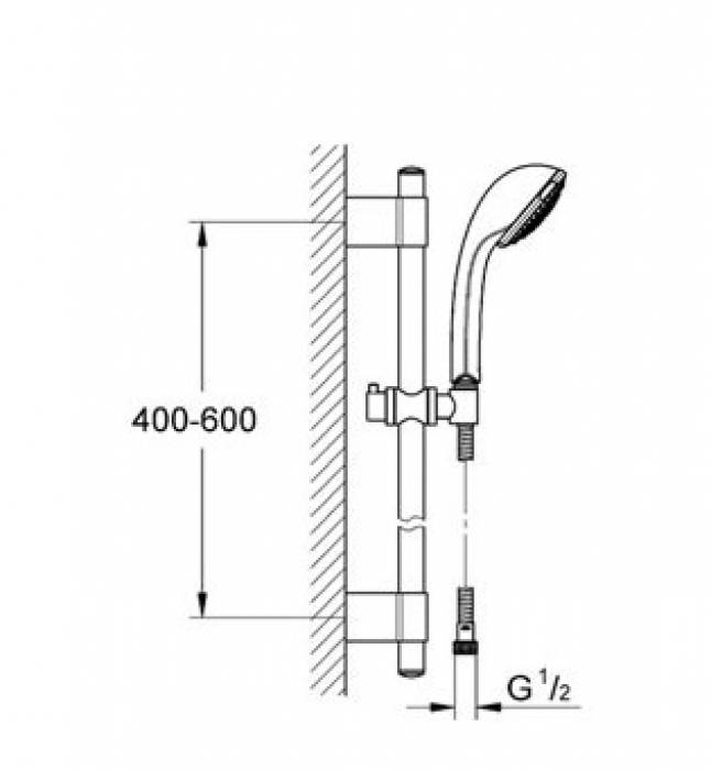 Душевой гарнитур GROHE Relexa 2894200E. Фото