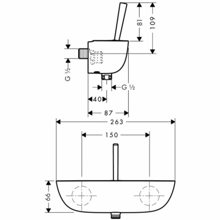 Смеситель для душа HANSGROHE PuraVida 15672400. Фото