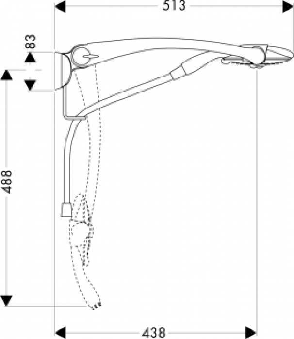 Душевая система HANSGROHE Raindance Allrounder Air 28110000. Фото