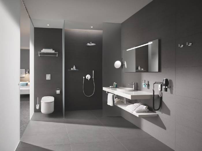 GROHE 19297001 Lineare New Смеситель однорычажный для ванны, комплект верхней монтажной части. Фото