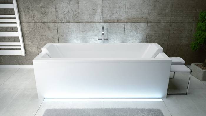Акриловая ванна BESCO Quadro 170 WAQ-170-PK. Фото