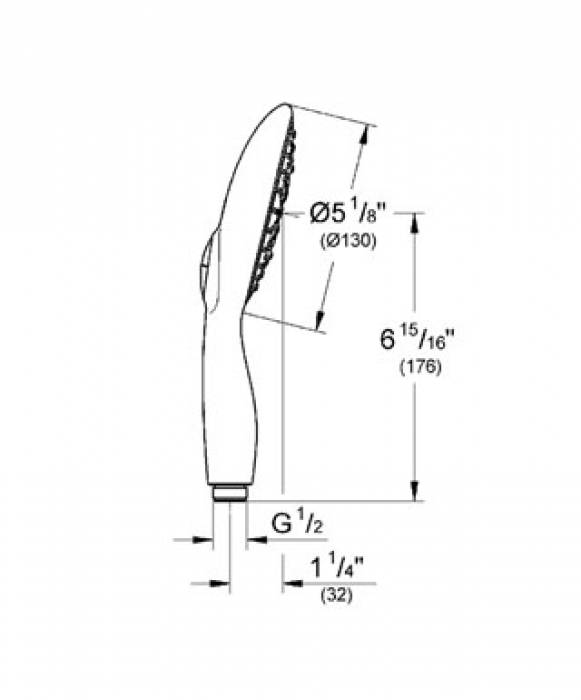 Ручной душ GROHE Power & Soul 27672DR0. Фото