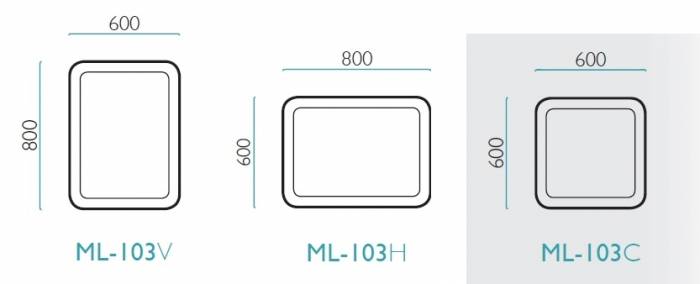 Зеркало МИР СТЕКЛА ML-103C. Фото