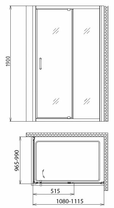 Душевой уголок GEMY Sunny Bay S28191C-A100. Фото