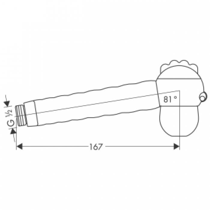 Душевая лейка детская HANSGROHE Joco 28560000. Фото