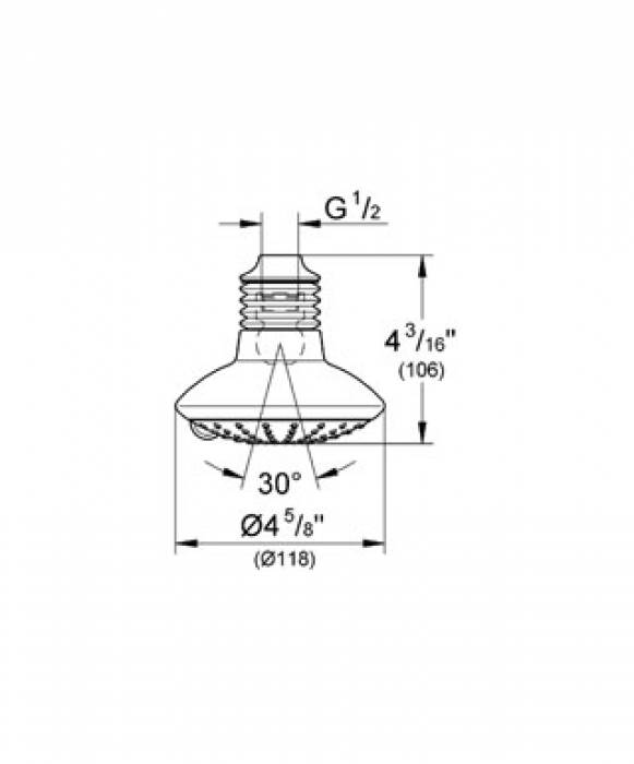 Верхний душ GROHE Euphoria Duo 27246000. Фото