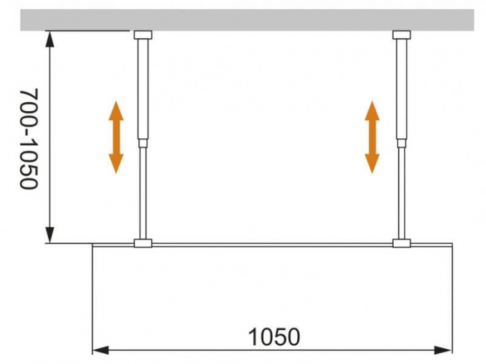 Душевая перегородка CEZARES Liberta LIBERTA-L-2-105-C-Cr