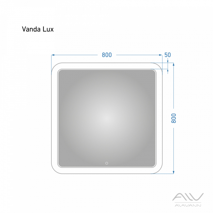 Зеркало с подсветкой ALAVANN Vanda Lux 80. Фото