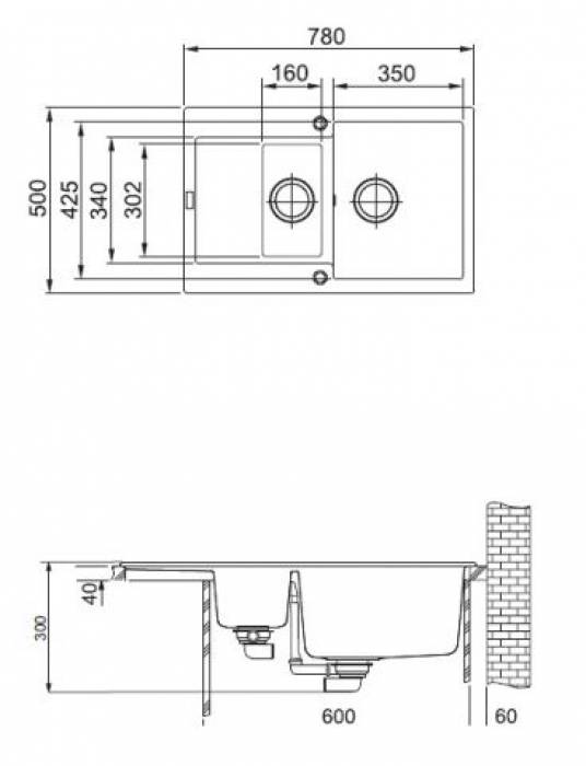 Кухонная мойка FRANKE Maris MRG 651-78 миндаль 114.0313.320. Фото