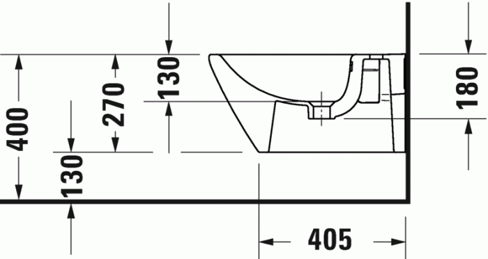 Биде подвесное DURAVIT D-Neo 2294150000. Фото