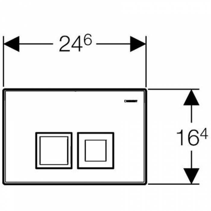 Смывная клавиша GEBERIT Delta 50 115.135.46.1. Фото