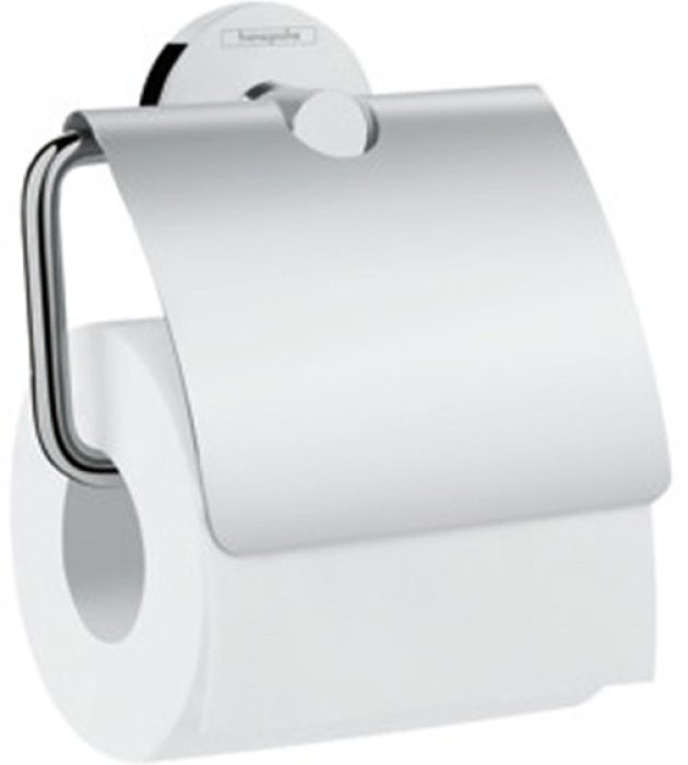 Держатель туалетной бумаги с крышкой Hansgrohe Logis Universal 41723000 для ванной комнаты. Фото