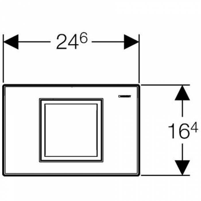 Смывная клавиша GEBERIT Delta 40 115.130.46.1. Фото
