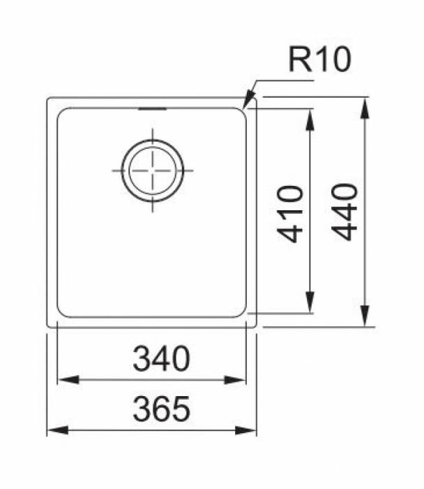 Мойка кухонная FRANKE Sirius SID110-34 125.0443.351. Фото