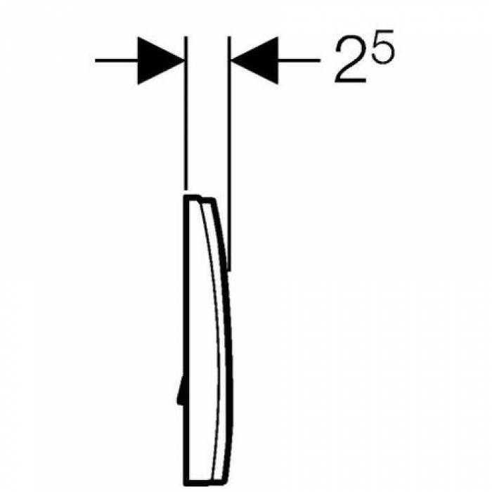 Смывная клавиша GEBERIT Delta 11 115.120.21.1. Фото