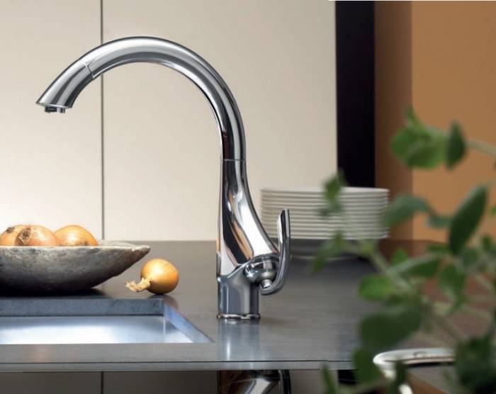 Смеситель для мойки GROHE K4 33782000. Фото