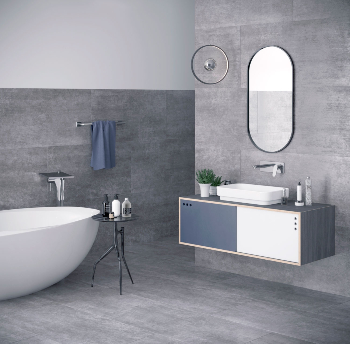 Gracia Ceramica 010400000540 Керамический гранит Giovanni 600х1200 grey light 01. Фото